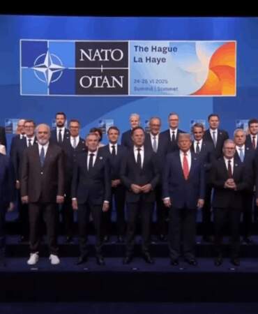 NATO’da Zirve Vakti! Cumhurbaşkanı Erdoğan’dan Trump’la Ayak Üstü Sohbet