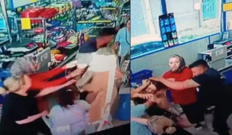 Markette Dehşet Anları! Kadını Feci Şekilde Darp Etti, Serbest Kaldı… Bakın Kim Çıktı