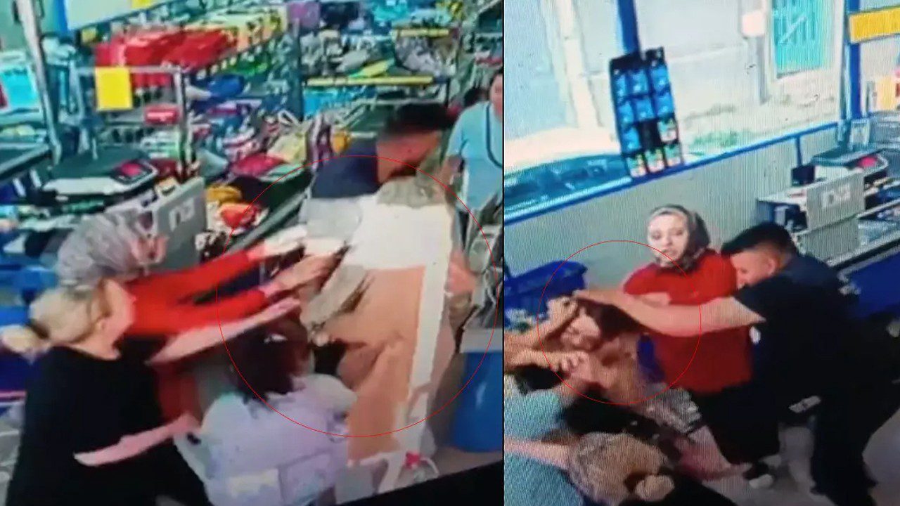 Markette Dehşet Anları! Kadını Feci Şekilde Darp Etti, Serbest Kaldı… Bakın Kim Çıktı