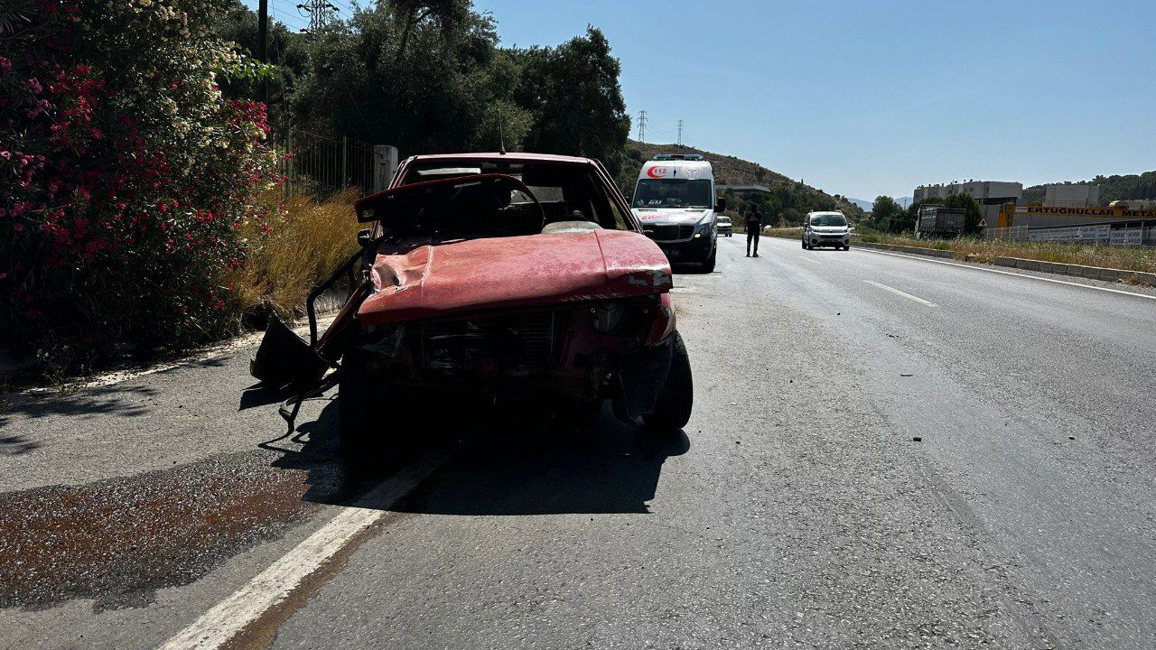 Milas’ta Kaza; 1 Yaralı