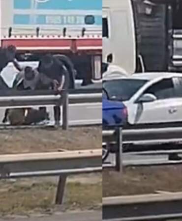 Otoyolda Linç Gibi Saldırı: Önü Kesildi, Darbedildi, Su ile Ayıltılmaya Çalışıldı!