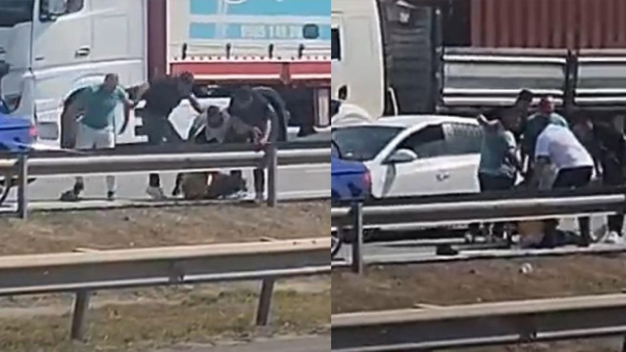 Otoyolda Linç Gibi Saldırı: Önü Kesildi, Darbedildi, Su ile Ayıltılmaya Çalışıldı!