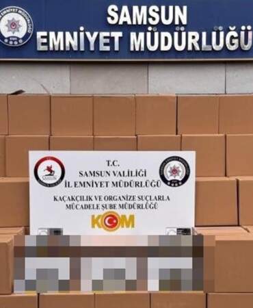 Samsun’da 3 Milyona Yakın Kaçak Makaron Ele Geçirildi