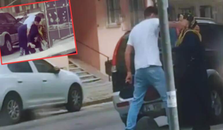 Sultangazi’de Dehşet Anları: Annesini Sokak Ortasında Darbetti, Herkes İzledi