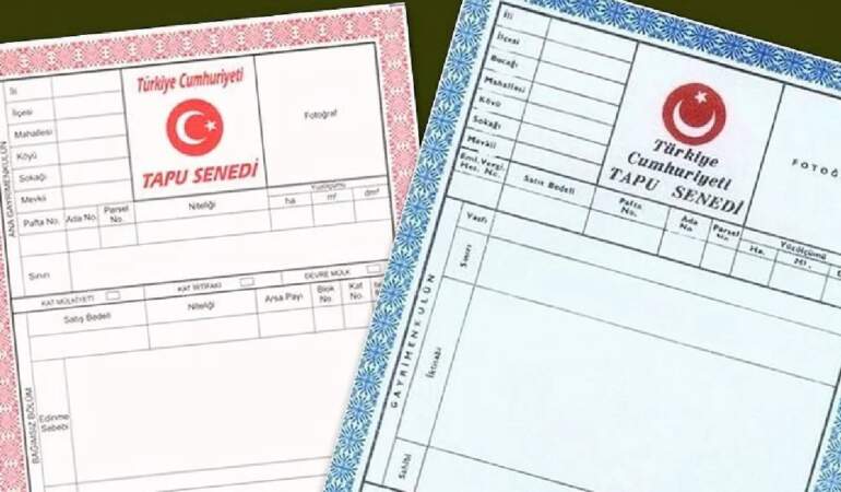 Tapu Renkleri Ne Anlama Geliyor? Mavi ve Kırmızı Tapu Arasındaki Farklar Nelerdir?