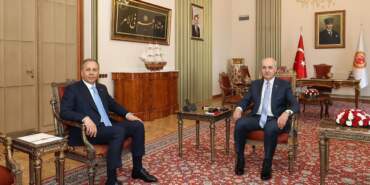 TBMM Başkanı Kurtulmuş, Bakan Yerlikaya ile Görüştü