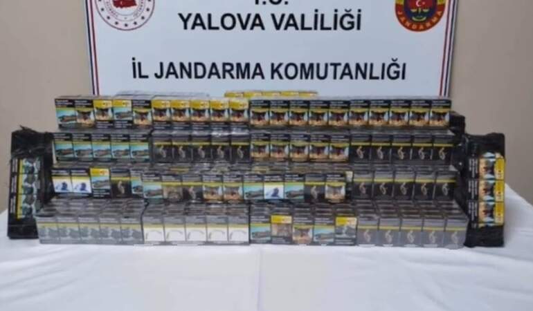 Yalova’da Kaçak Sigara Operasyonu: Bir Kişi Gözaltında