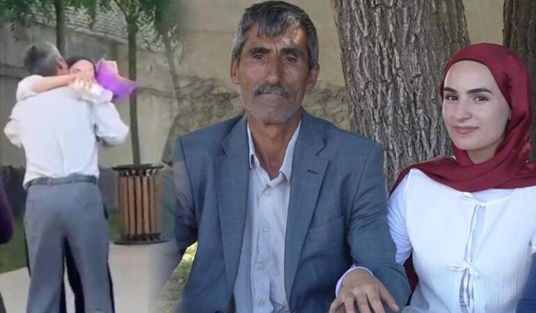 YKS’den Çıkan Kızına Elinde Çiçeklerle Koştuğu Anlar Gündem Olmuştu: ‘Süper Baba’ O Anları Anlattı