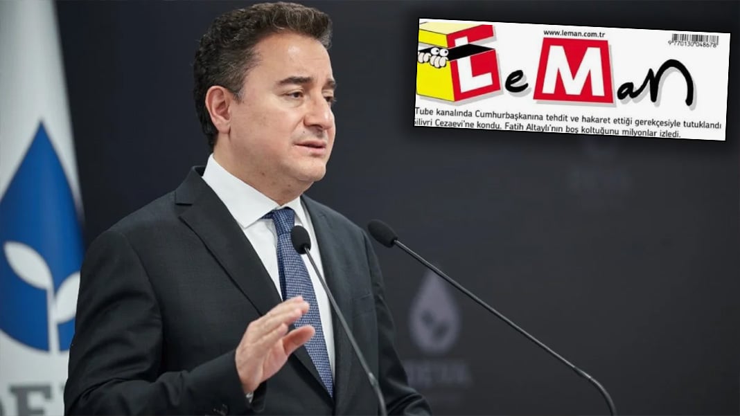 Ali Babacan’dan Leman Dergisi’ne tepki: Toplumsal barışı zedeliyor