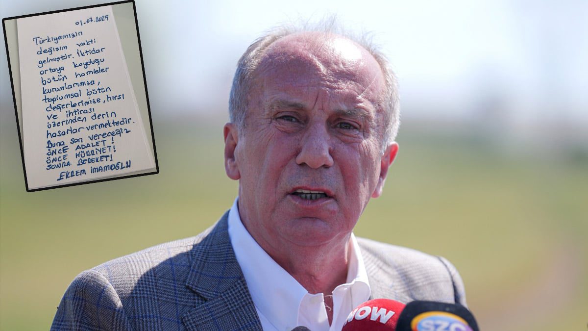 İmamoğlu, İnce aracılığıyla mesaj gönderdi: Türkiyemizin değişim vakti gelmiştir