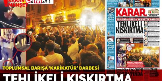 Toplumsal barışa ‘karikatür’ darbesi: Tehlikeli kışkırtma