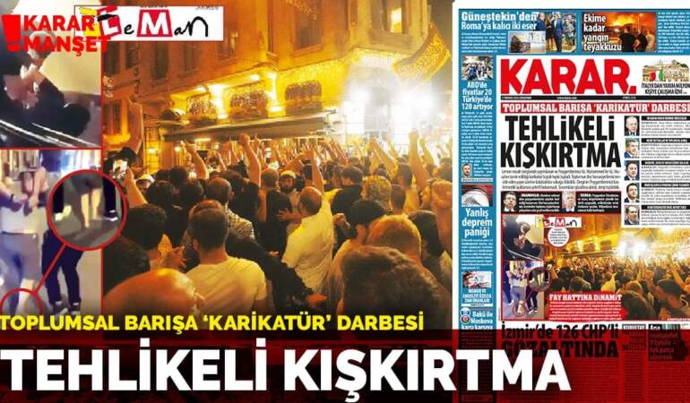 Toplumsal barışa ‘karikatür’ darbesi: Tehlikeli kışkırtma
