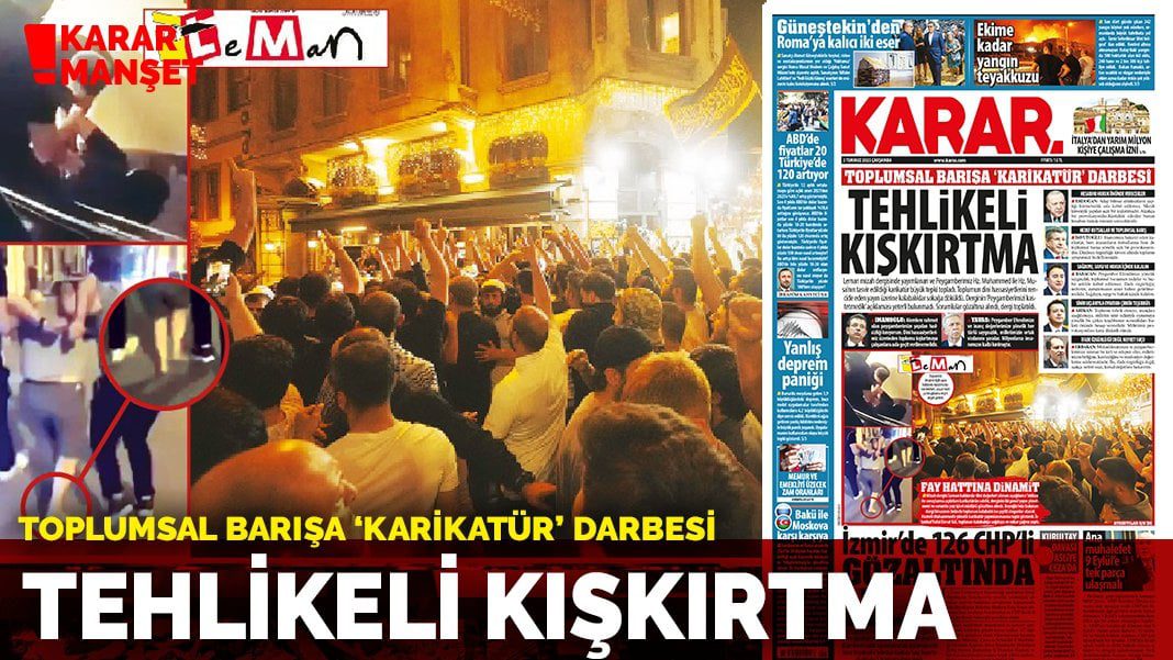 Toplumsal barışa ‘karikatür’ darbesi: Tehlikeli kışkırtma