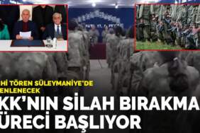 PKK’nın silah bırakma süreci başlıyor: Tarihi tören Süleymaniye’de düzenlenecek