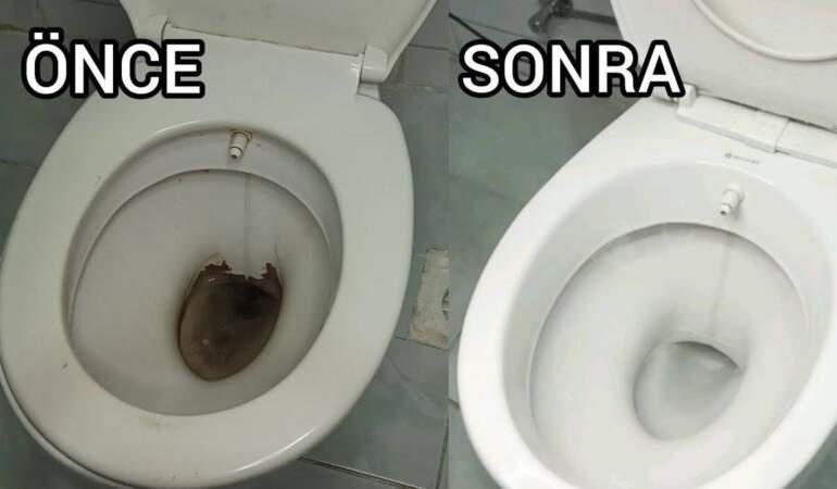 Klozette kireçle de kimyasalla da vedalaşın! Haftada bir klozete dökün, temizlik kendiliğinden gelsin…