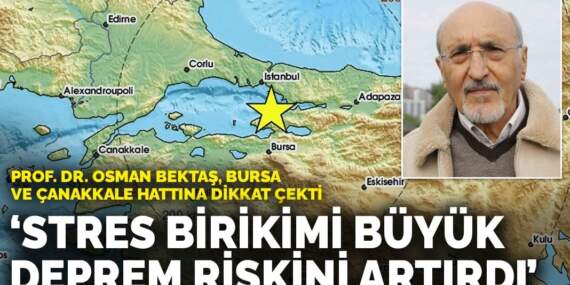 Prof. Dr. Osman Bektaş, Bursa ve Çanakkale hattına dikkat çekti: Stres birikimi büyük deprem riskini artırdı