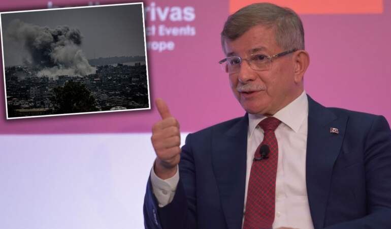 Davutoğlu, Economist Impact Zirvesi için Atina’da: Gazze, İsrail ile Filistin arasında bir sorun değil; insani bir krizdir