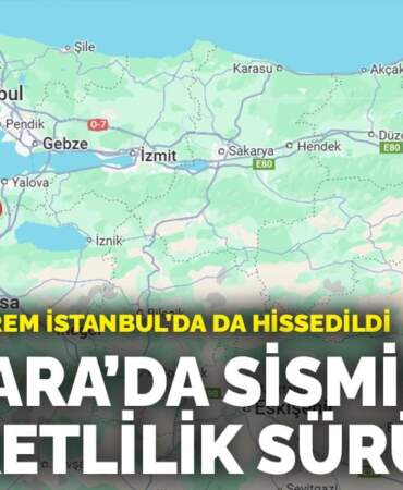 Son dakika! Marmara’da sismik hareketlilik sürüyor: Bursa’daki deprem İstanbul’da da hissedildi