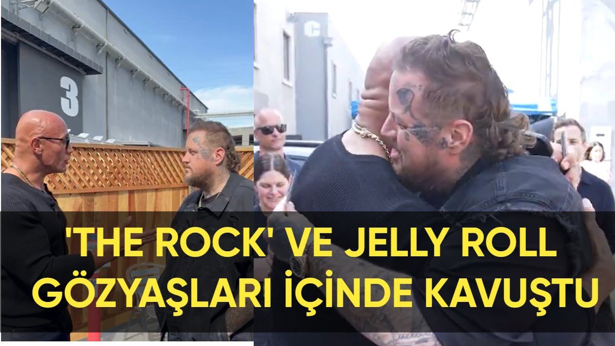 İki dev ismin 10 yıllık sırrı ortaya çıktı! Dwayne ‘The Rock’ Johnson ve Jelly Roll gözyaşları içinde kavuştu