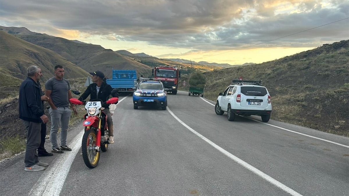 Bayburt-Erzurum sınırında jet düştü: Ekipler sevk edildi