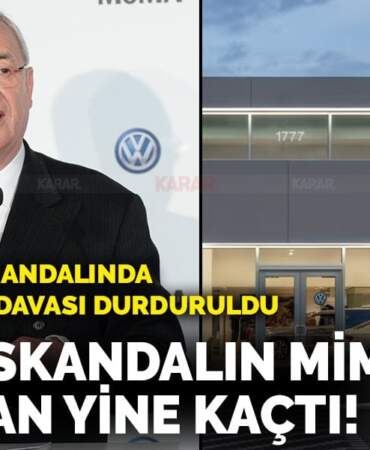 Volkswagen Dieselgate skandalının baş mimarı yine yargıdan kaçtı! Dava durduruldu
