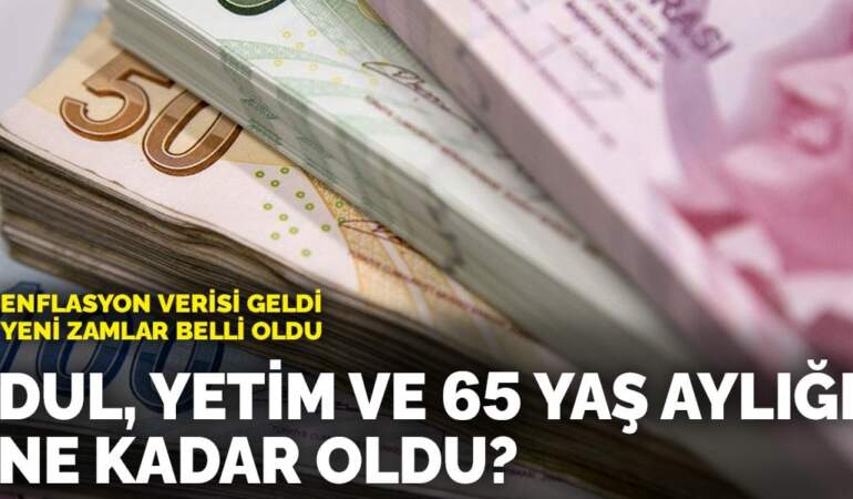 Temmuz zammıyla yeni maaşlar belli oldu! Dul, yetim ve 65 yaş aylıkları ne kadar oldu?
