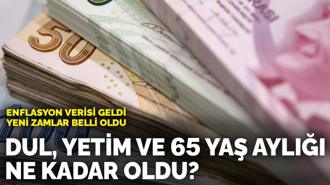 Temmuz zammıyla yeni maaşlar belli oldu! Dul, yetim ve 65 yaş aylıkları ne kadar oldu?