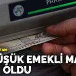 En düşük emekli maaşı belli oldu