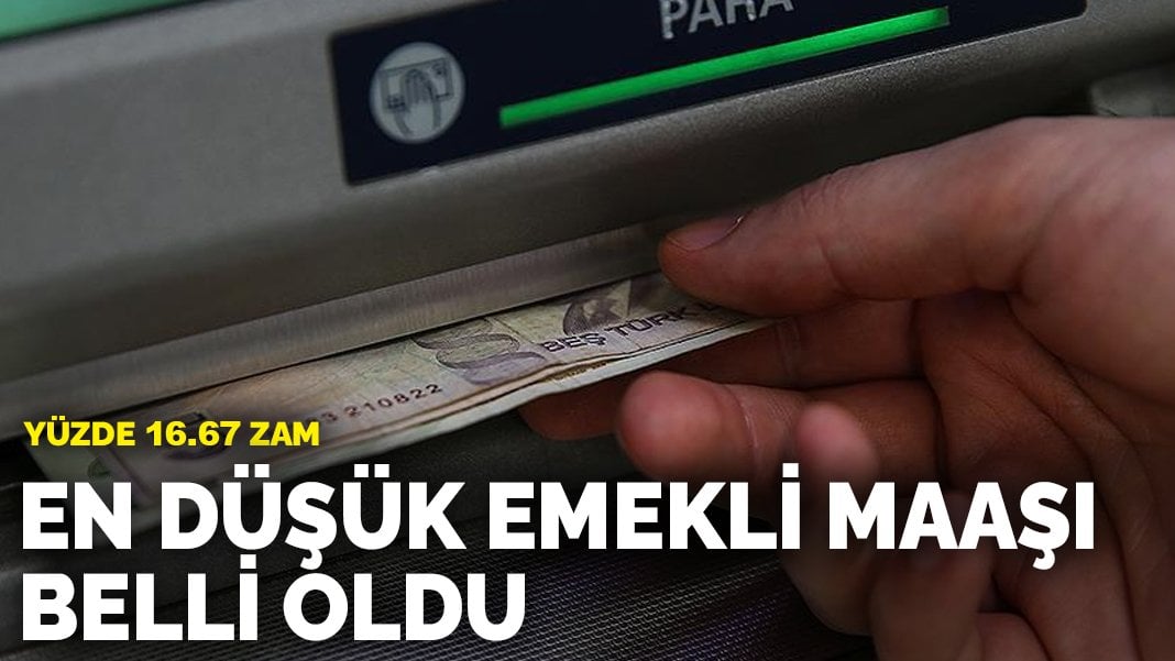 En düşük emekli maaşı belli oldu