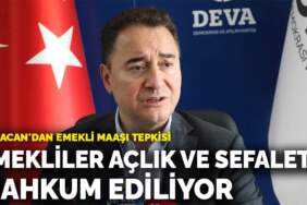 Babacan’dan emekli maaşı tepkisi: Emekliler açlık ve sefalete mahkum ediliyor