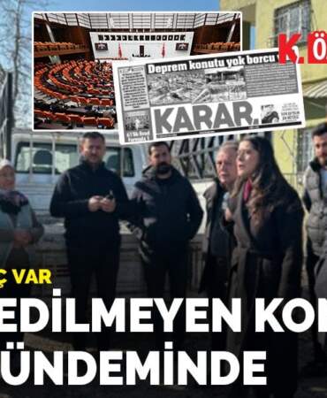 Teslim edilmeyen konutlar TBMM gündeminde