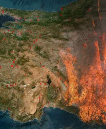 942 hektar orman kül oldu: Dehşetin boyutu NASA uydularına da yansıdı