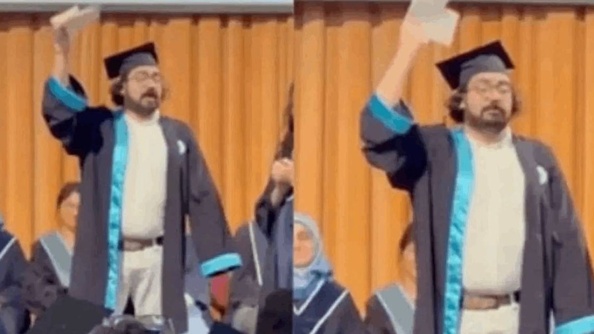 Diplomasını yırtan Doruk Dörücü serbest bırakıldı