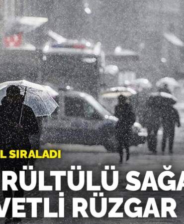 Meteoroloji il il sıraladı: Gök gürültülü sağanak ve kuvvetli rüzgar uyarısı