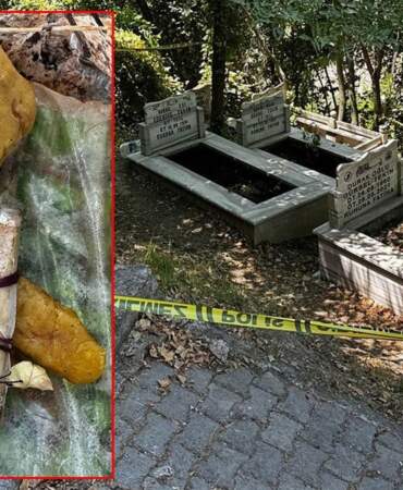 Büyü mü, lanet mi? Mezardan çıkanlar şoke etti! Vefat eden abisinin mezarını temizlerken fark etti