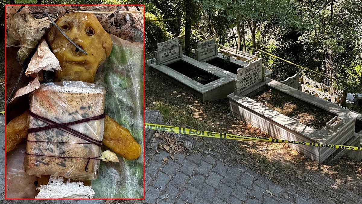 Büyü mü, lanet mi? Mezardan çıkanlar şoke etti! Vefat eden abisinin mezarını temizlerken fark etti