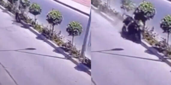 Tek teker üzerinde giden motosiklet aydınlatma direğine çarptı: 1 ölü, 1 ağır yaralı