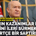 Bahçeli: Devletin pazarlık yaptığını iddia edenler müfteridir… PKK’nın kazanımlar elde ettiğini ileri sürmek saptırmadır