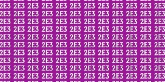 Gizli kodu görebilen zaten zeki! Gözlerinize güveniyorsanız “2f3”ü 9 saniyede bulun