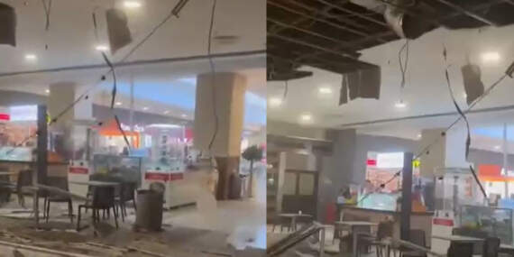 Beylikdüzü’nde AVM’de asma tavan çöktü