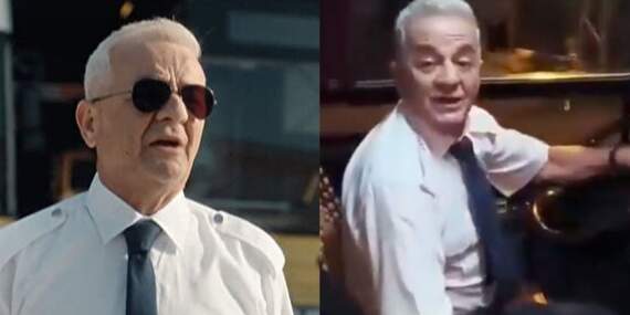Zafer Algöz film setinde otobüsle kaza yaptı