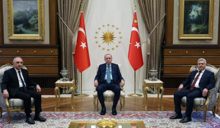 Erdoğan, Azerbaycan Başsavcısı Kamran Aliyev’i kabul etti
