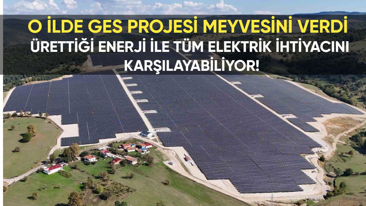 O ilde GES projesi meyvesini verdi! Ürettiği enerji ile tüm elektrik ihtiyacını karşılayabiliyor: 11 milyondan fazla…