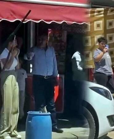 Cahillik ve sorumsuzluk: Asker uğurlamasında maganda utanmazlığı! Mahalleli korkulu gözlerle izledi