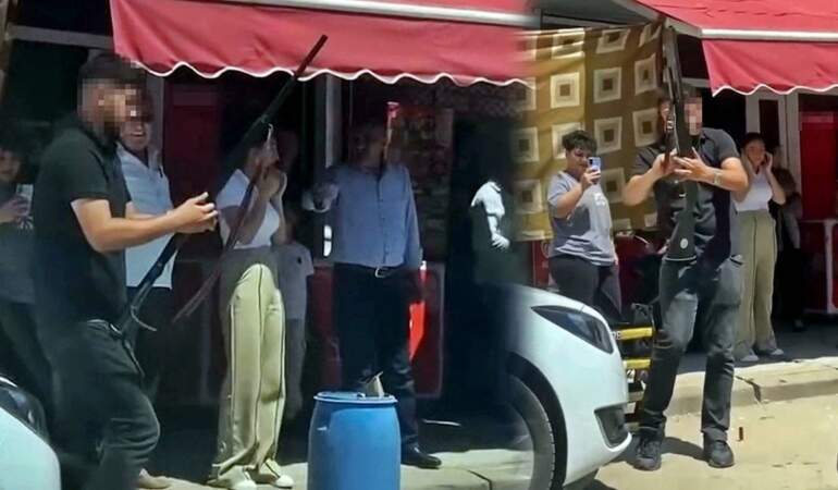 Cahillik ve sorumsuzluk: Asker uğurlamasında maganda utanmazlığı! Mahalleli korkulu gözlerle izledi