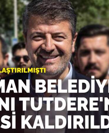 Adıyaman Belediye Başkanı Tutdere’nin ev hapsi kaldırıldı