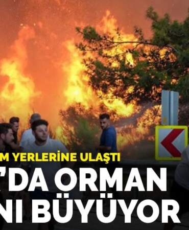 Bursa’da orman yangını büyüyor: Alevler yerleşim yerlerine ulaştı