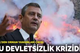Özel’den orman yangınları çıkışı: Bu devletsizlik krizidir