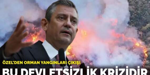 Özel’den orman yangınları çıkışı: Bu devletsizlik krizidir