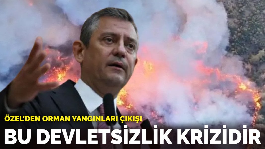 Özel’den orman yangınları çıkışı: Bu devletsizlik krizidir